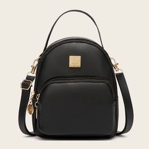 Black Mini Backpack